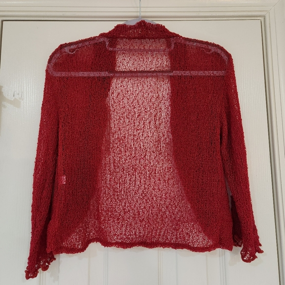 Sheer Shug Cardigan Cropped Bolero Jacket by Bali - Picture 2 of 3